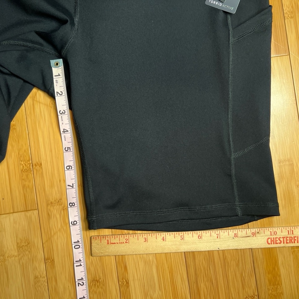 Torrid Active Womens Black Minimalist Casual Athletic Workout Biker Shorts|Sz:3X - Picture 7 of 15